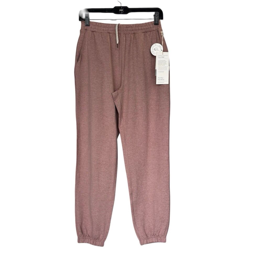 Vuori Women Boyfriend Jogger Soft Pants Zion Rose Heather Pink Size XS New - Picture 2 of 4
